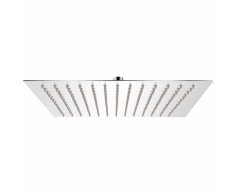 vidaXL Cabezal de ducha cuadrado efecto lluvia acero inoxidable 30x30