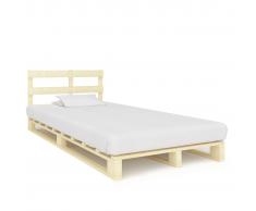 vidaXL Estructura de cama de palés madera maciza de pino 120x200 cm