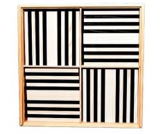 Kapla Set de 100 bloques madera negro y blanco KAPL172127
