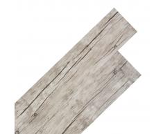 vidaXL Lamas para suelo de PVC autoadhesivas 5,02 m² 2 mm roble