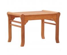 vidaXL Banco de jardín madera maciza de eucalipto 64 cm
