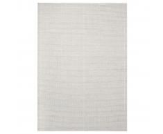 vidaXL Alfombra de exterior/interior 140x200cm apariencia sisal gris
