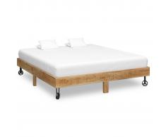 vidaXL Estructura de cama de madera maciza de mango 180x200 cm
