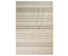 vidaXL Alfombra moderna de diseño tradicional beige/gris 140x200 cm