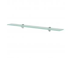 vidaXL Estante flotante de cristal 80x10 cm 8 mm