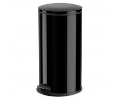 Hailo Cubo de basura con pedal Pure tamaño XL 44 L negro 0545-060