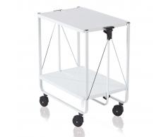Leifheit Carrito plegable de cocina blanco 74236