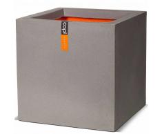Capi Maceta cuadrada Urban Smooth 40x40x40 cm gris PKGR903