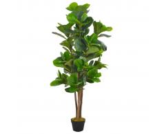 vidaXL Planta artificial ficus con macetero 152 cm verde