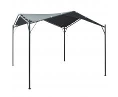 vidaXL Cenador carpa de acero gris antracita 3x3 m