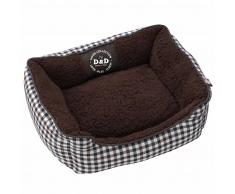 D&D Cojín cama para mascota Sweet Checker 80x60x24 cm 671/438091