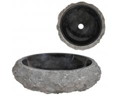 vidaXL Lavabo 40x12 cm de mármol negro