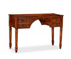 vidaXL Escritorio de madera maciza de sheesham 115x50x76 cm