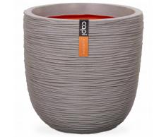 Capi Macetero Nature Rib 35x34 cm gris KGRR932