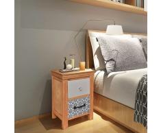 vidaXL Cajonera 34x34x46 cm Madera Maciza