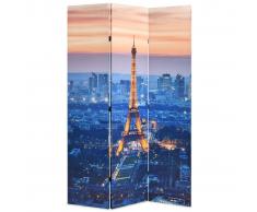 vidaXL Biombo divisor plegable 120x170 cm París de noche