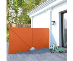 vidaXL Toldo lateral plegable terraza color terracota 300x150 cm