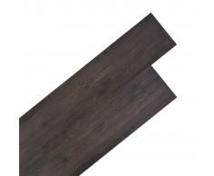 vidaXL Lamas para suelo de PVC 5,26 m² 2 mm roble gris oscuro