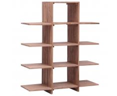vidaXL Estantería de madera maciza de teca 100x30x120 cm