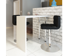 vidaXL Mesa de Bar Café Comedor 2 Patas Blanco