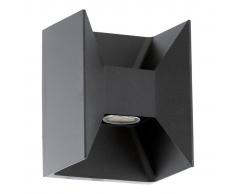 EGLO Lámpara de pared LED exterior Morino 5 W antracita 93319