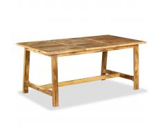 vidaXL Mesa de salón comedor de madera maciza de mango 180 cm