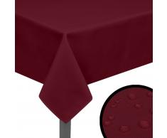 vidaXL Manteles de mesa 5 unidades borgoña 100x100 cm