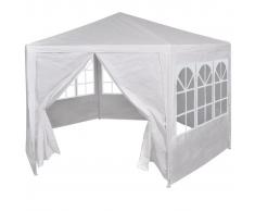 vidaXL Marquesina con 6 Paredes Laterales Blanco 2x2 m