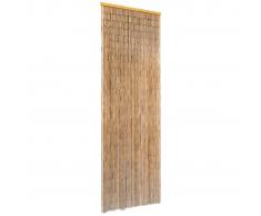 vidaXL Cortina de bambú puerta contra insectos 56x185 cm
