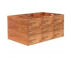 vidaXL Jardinera de madera de acacia 150x100x100 cm