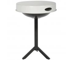 Esschert Design Mesa para barbacoa acero de carbono blanca FF236