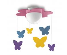 Philips Meria lámpara de techo infantil fucsia 1X15W 230V