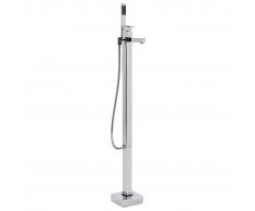 vidaXL Grifo para bañera de pie acero inoxidable 110 cm
