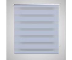 vidaXL Persiana Cebra 120 x 175cm Blanco