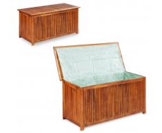vidaXL Caja de almacenaje de jardín 117x50x58 cm madera maciza acacia