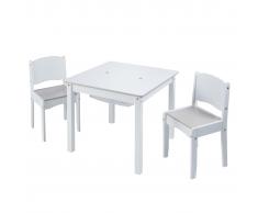 Worlds Apart Juego de mesa y sillas para niños blanco