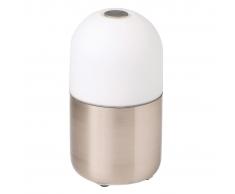 SMOOZ Bean lámpara de mesa/de noche con LED acero cepillado 4505601