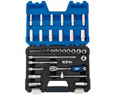 Draper Tools Set de vasos métricos Expert 3/8" 36 piezas 16449
