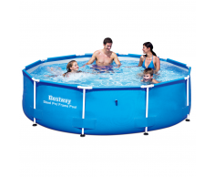 Bestway Piscina redonda Steel Pro con estructura de acero, 305 x 76 cm