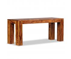 vidaXL Banco de madera maciza de sheesham 110x35x45 cm