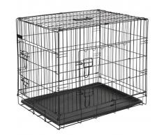 @Pet Jaula para perro 63x44x50,5 cm metal negra 15001