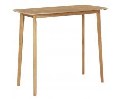 vidaXL Mesa alta de bar de madera de acacia maciza 120x60x105 cm