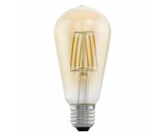 EGLO Bombilla LED de estilo vintage E27 ST64 11521, Ámbar