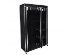 vidaXL Armario plegable 110x45x175 cm negro