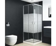 vidaXL Mampara de ducha con vidrio de seguridad 80x70x185 cm