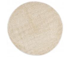 vidaXL Alfombra de pelo beige 67 cm