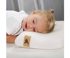 CuddleCo Almohada para niños pequeños viscoelástica bambú crema