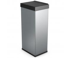 Hailo Cubo de basura Big-Box Touch tamaño XL 52 L plateado 0860-601