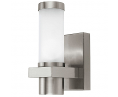 EGLO Lámpara de pared exterior Konya 33 W plateado 86385