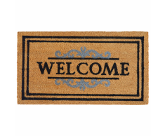 vidaXL Felpudo de coco 15 mm 40x70 cm Welcome